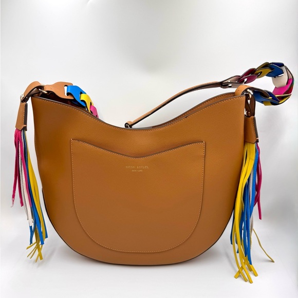 Henri Bendel West 57th Hobo Bag with Multicolor Tassels #534 - Picture 1 of 5